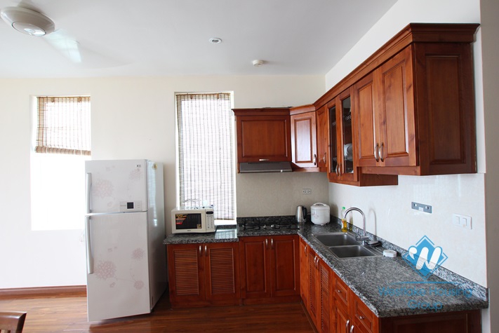 Lake view apartment for lease in Yen Phu Village, Tay Ho, Ha noi 
